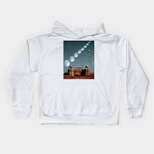 Moon Lines Up Kids Hoodie